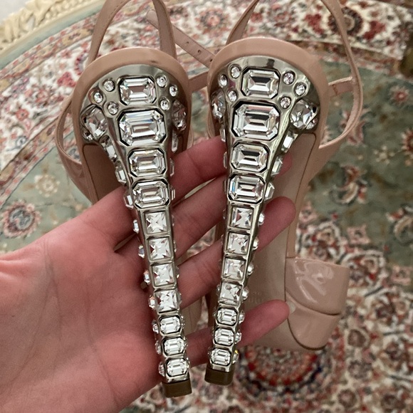 Miu Miu nude crystal heels - Picture 8 of 17